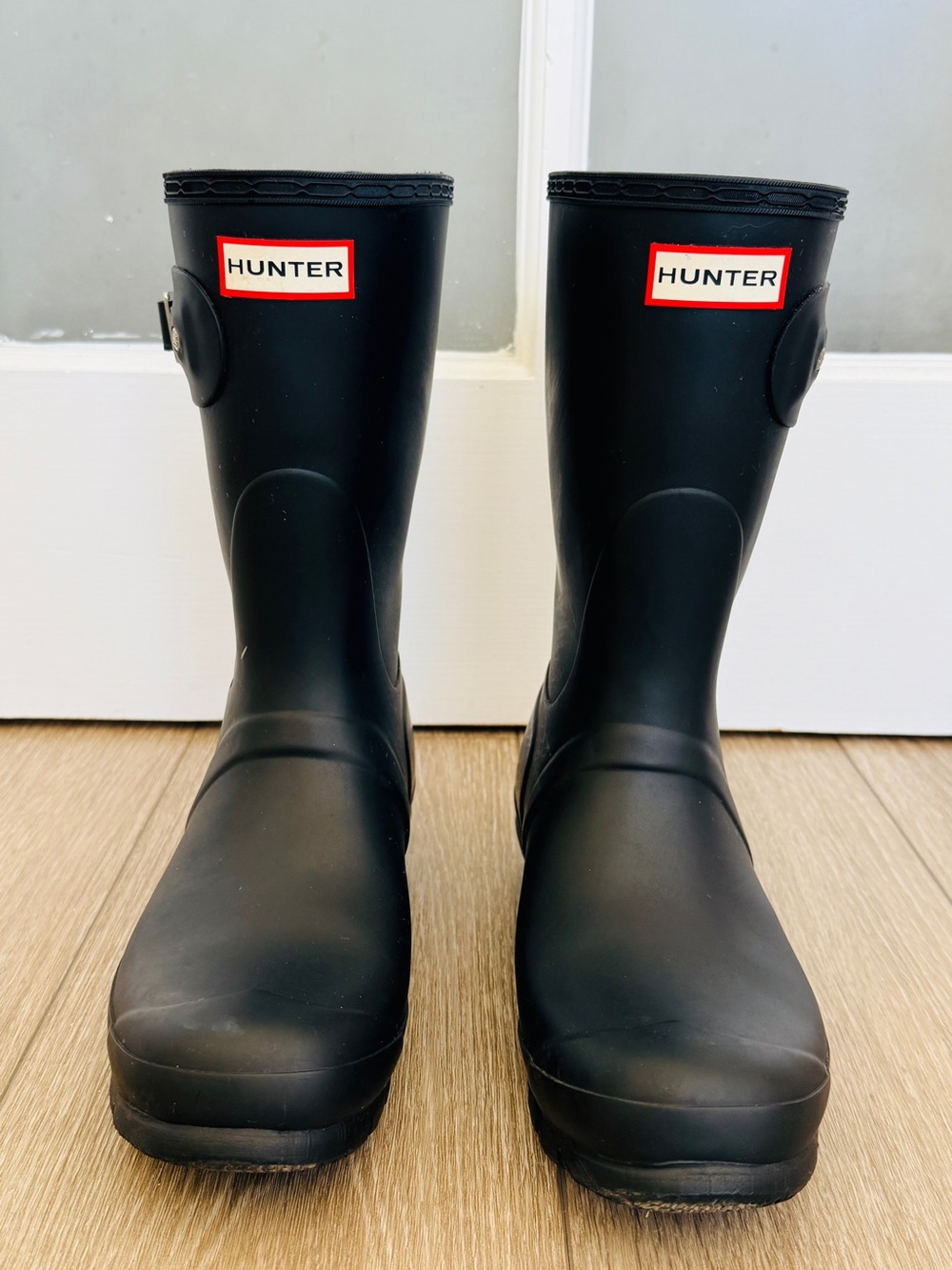 Hunter Original Short Matte Black Rain Boots | Women’s US 9 | Waterproof